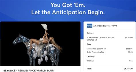 beyonce tour 2023 tickets ticketmaster